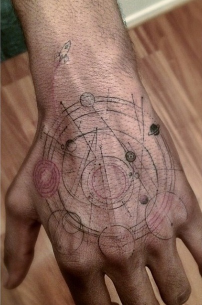 yeacudders - Kid Cudi’s new “The Moon Man Solar Map” tattoo by Dr....