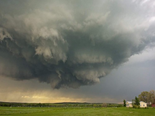 The moment before a tornado forms in front of you. No way to...