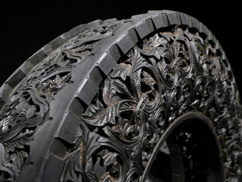 littlelimpstiff14u2 - Carved Tyres by Wim DelvoyeWim Delvoye...