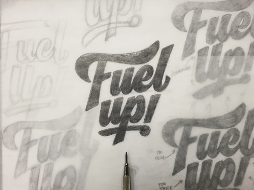 graphicdesignblg - Fuel up! - Final Sketch by Bob EwingFollow us...