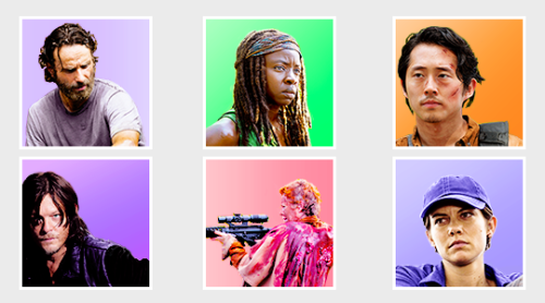 muchmoxie - COLORFUL TWD ICONSCredit isn’t necessary, just don’t...