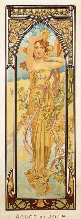 spoutziki-art - Brightness of Day by Alphonse Mucha, 1899