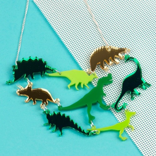 sosuperawesome - Dinosaur Enamel Pins and Necklaces, by Punky...
