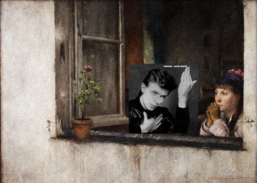 eisenbernard - Viva Bowie!“Heroes” + A young man and woman gaze...