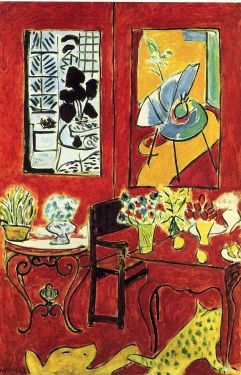 expressionism-art - Large Red Interior, 1948, Henri MatisseSize - ...