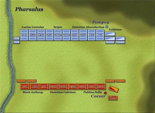 Pharsalus 48 BC.Was a decisive battle during the Roman Civil...