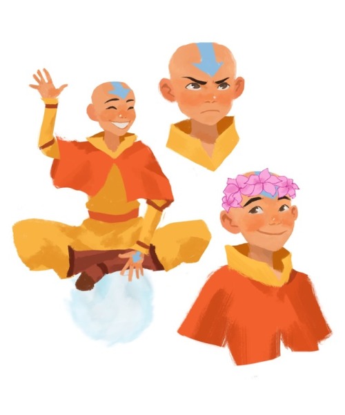 paunchsalazar - Rewatching ATLA again, doodled a whole bunch of my...