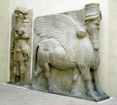 worldofmesopotamia - One of the gates of Dur-Sharukin, Assyria,...