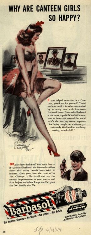 inky-curves - Advertisemanr from Life Magazine, 19 June 1944...
