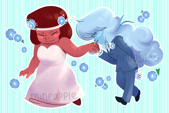 what a beautiful wedding, what a beautiful wedding says the steven to the peridot and yes but what a shame what a shame those two diamonds are such cLODS,