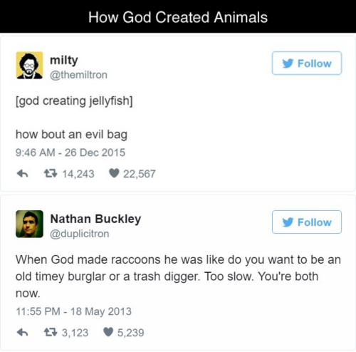 tastefullyoffensive - How God Created Animals (via...