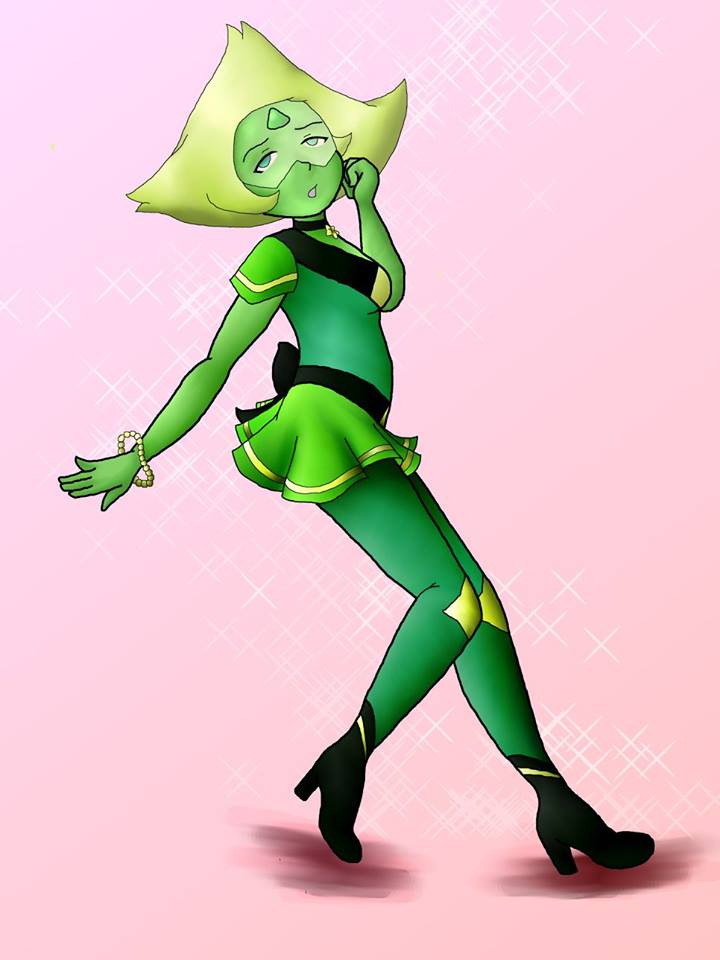 Queuing up some older art that I’m still satisfied with. “My little Peridot Muse went a poofed herself for a little redesign of her own. She’s CLEARLY being influenced by something, gee I WONDER...