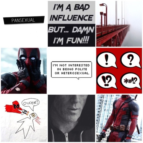 moodboards-aesthetics-and-shit - Pansexual Deadpool moodboard