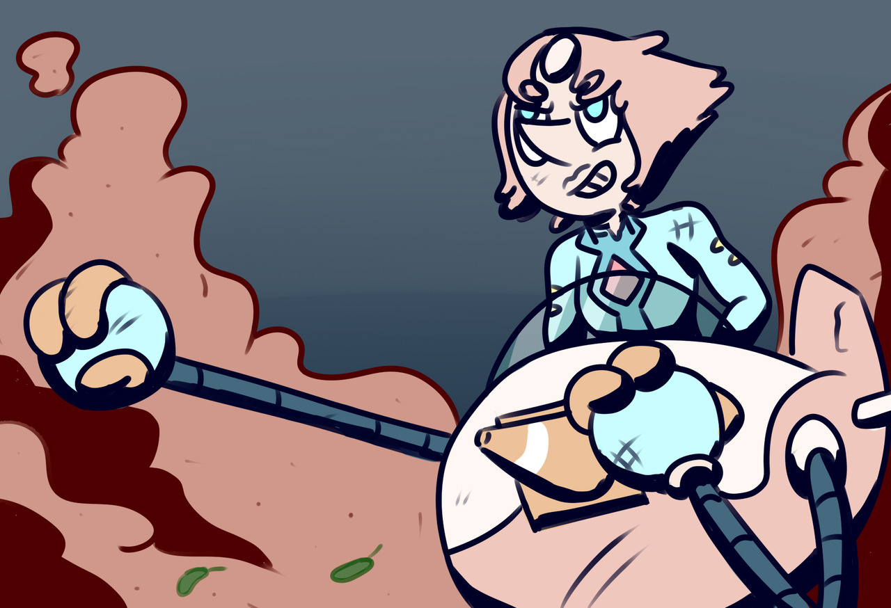 Warmup doodle of a hard-hitting Pearl
