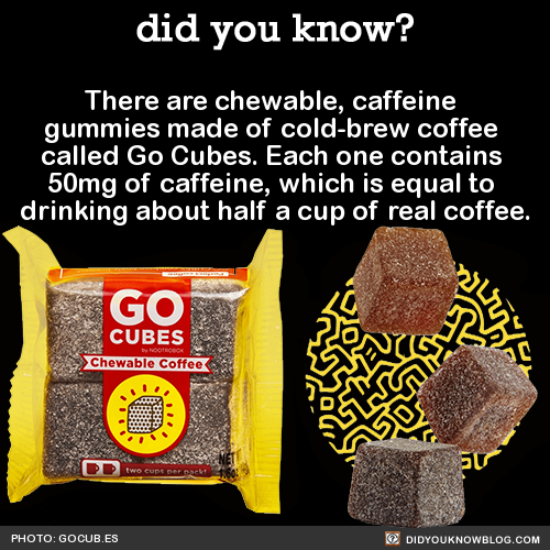 did-you-kno - There are chewable, caffeine gummies made of...