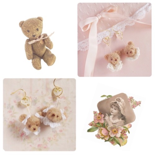 yuki-teddy: teddy bear jewelry Please do not remove the...