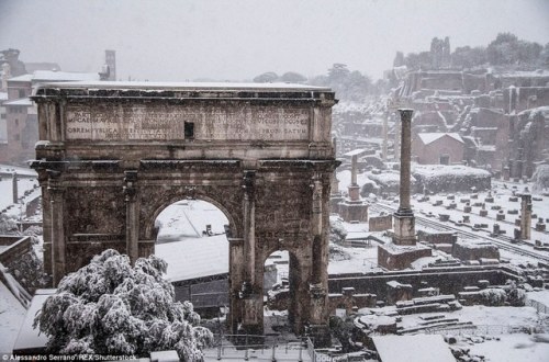 fafana20:Snowy Rome (February 26, 2018) | (Source)
