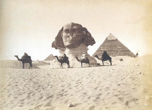 grandegyptianmuseum - Pyramids and Sphinx of Giza, ca. 1900’s