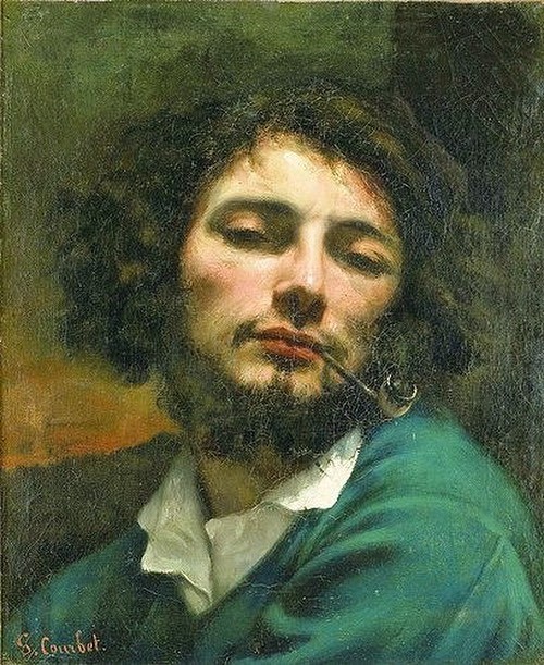 troyschooneman - Gustave Courbet, Self-Portrait with Pipe,...