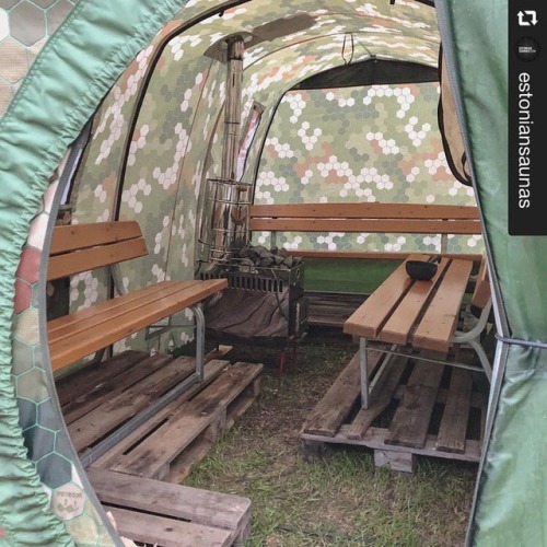 It is!#repost @estoniansaunasThis is the kind of tent we like...