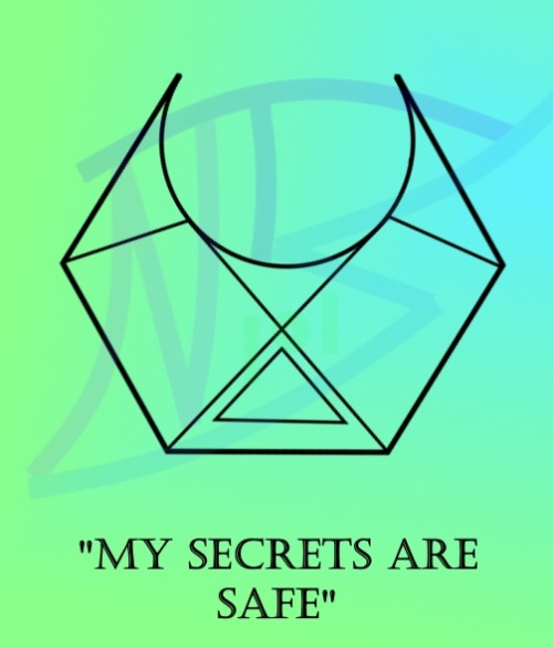 strangesigils - “My Secrets Are Safe”Draw this in a space or on...