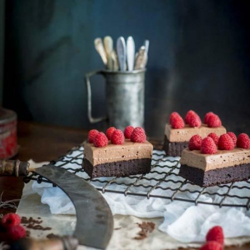 dessertgallery - Chocolate Mousse Brownies-Your source of sweet...