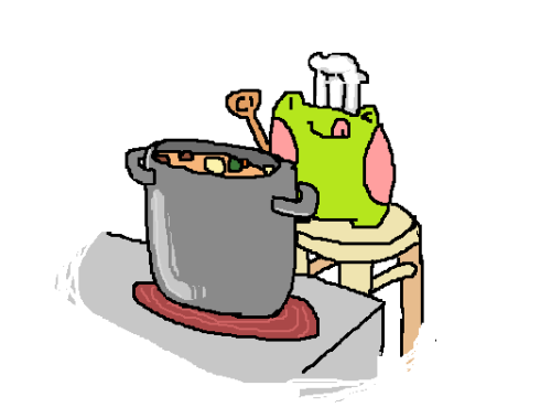 ethicalanimefordecenthumanbeings - petewave - Chef Frog cooks...