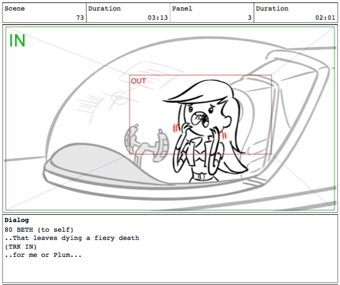 “That leaves dying a fiery death…for me or Plum…”Bravest Warriors storyboard by Cilbur Rocha