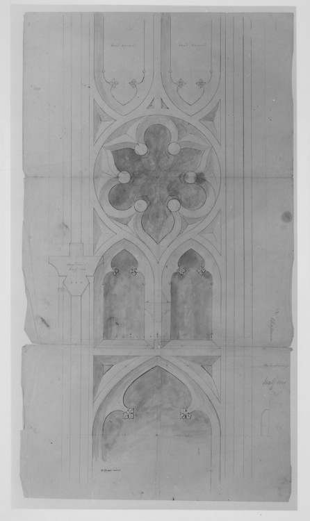 met-drawings-prints - Design for window tracery for Chapman -...