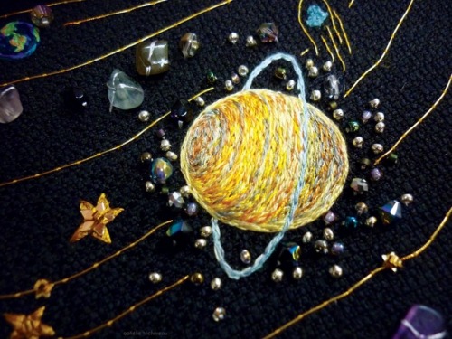 eggpuffs - sosuperawesome - Solar System and Planets Embroidery,...