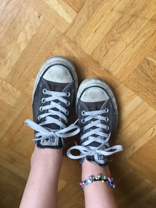 mistress-nikky:Old and worn out Converse, I wore these everyday...