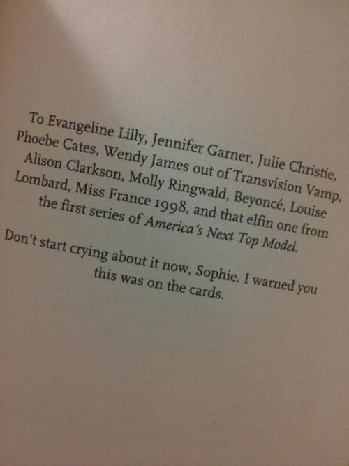 mysharona1987 - Some of the funniest book dedications ever.