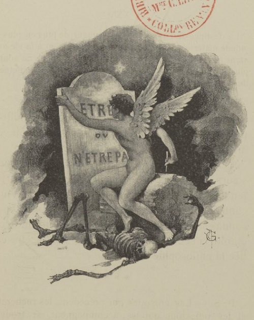 nemfrog:A winged person who has written “to be or not to be” on...