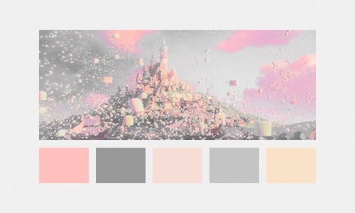 girlwellread:Disney Color Scheme ↴“Flower gleam and glow....