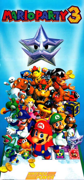 n64thstreet:Nintendo Power’s poster for Mario Party 3.
