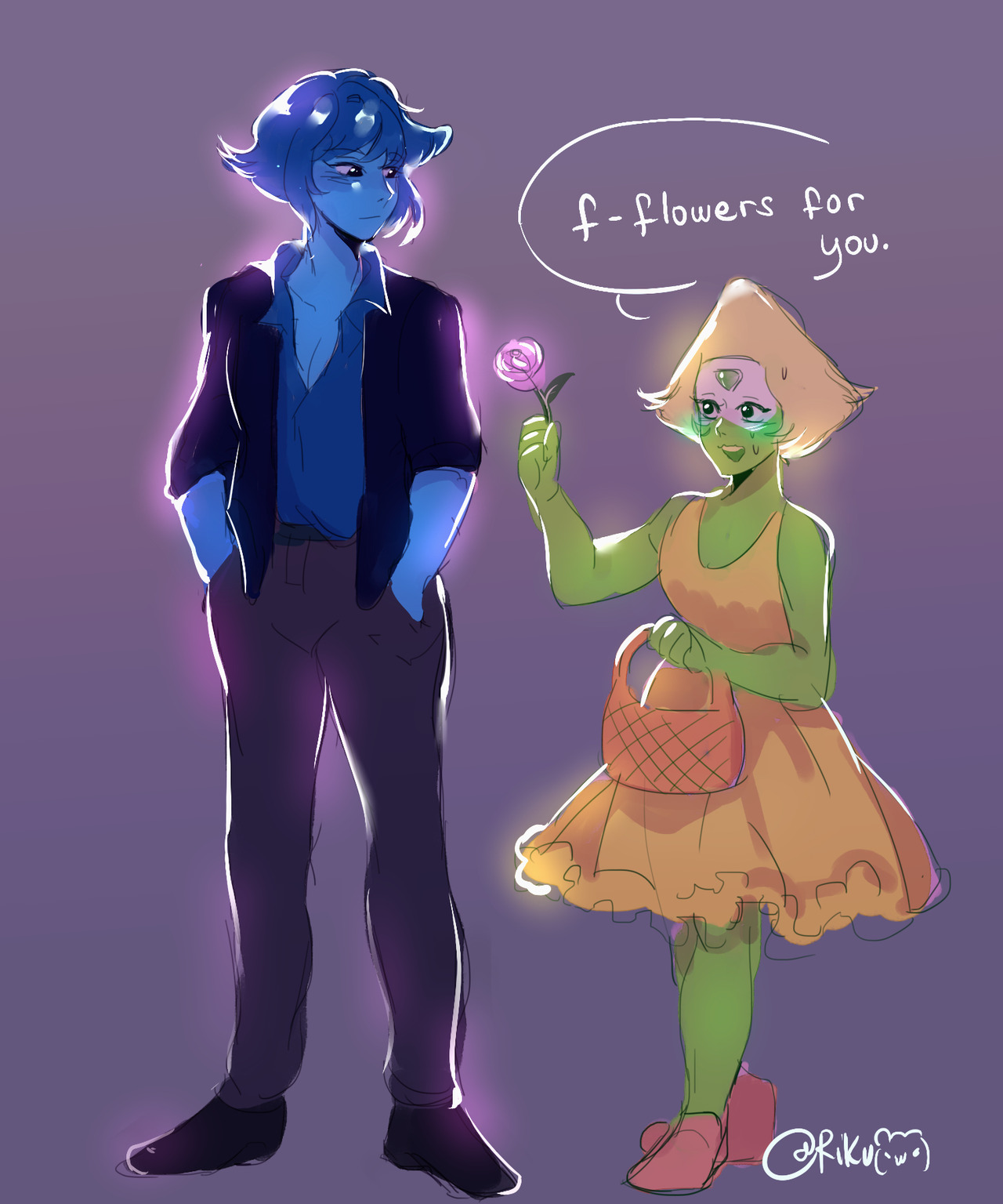 waidjwadjakldj just a thought of what lapis couldve wore in the wedding