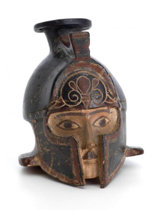 historyfilia: Aryballos (Rhodian black-figure ware). Greek,...