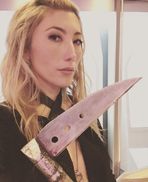 dichenlachman -  #tbt #filming #alteredcarbon She likes...