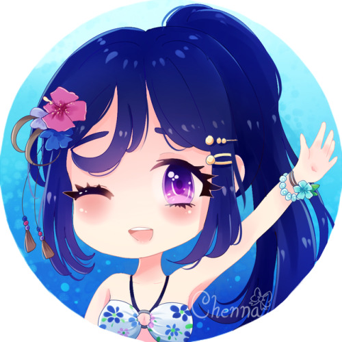 Matching Dia/Kanan icons I made for me and Suyo on twitter!!...