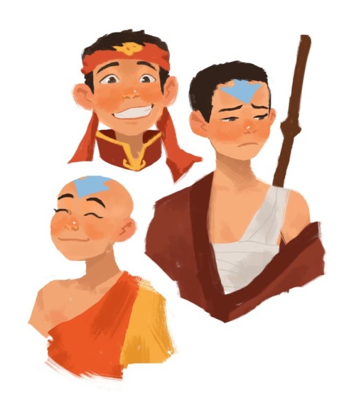 paunchsalazar - Rewatching ATLA again, doodled a whole bunch of...