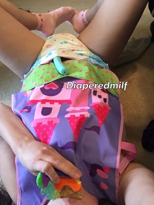 diaperedmilf:Since you found mommys toy, you might as well...