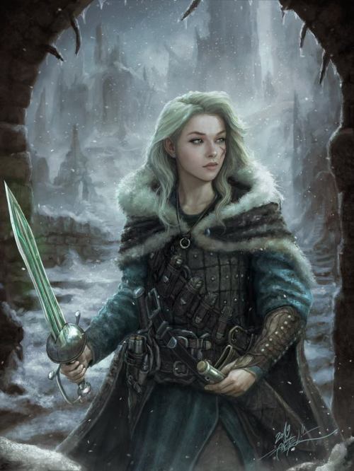 rarts - Beautifulgirl with sword - Original fantasy ...