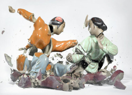 hifructosemag - Photographing porcelain figures the moment they...
