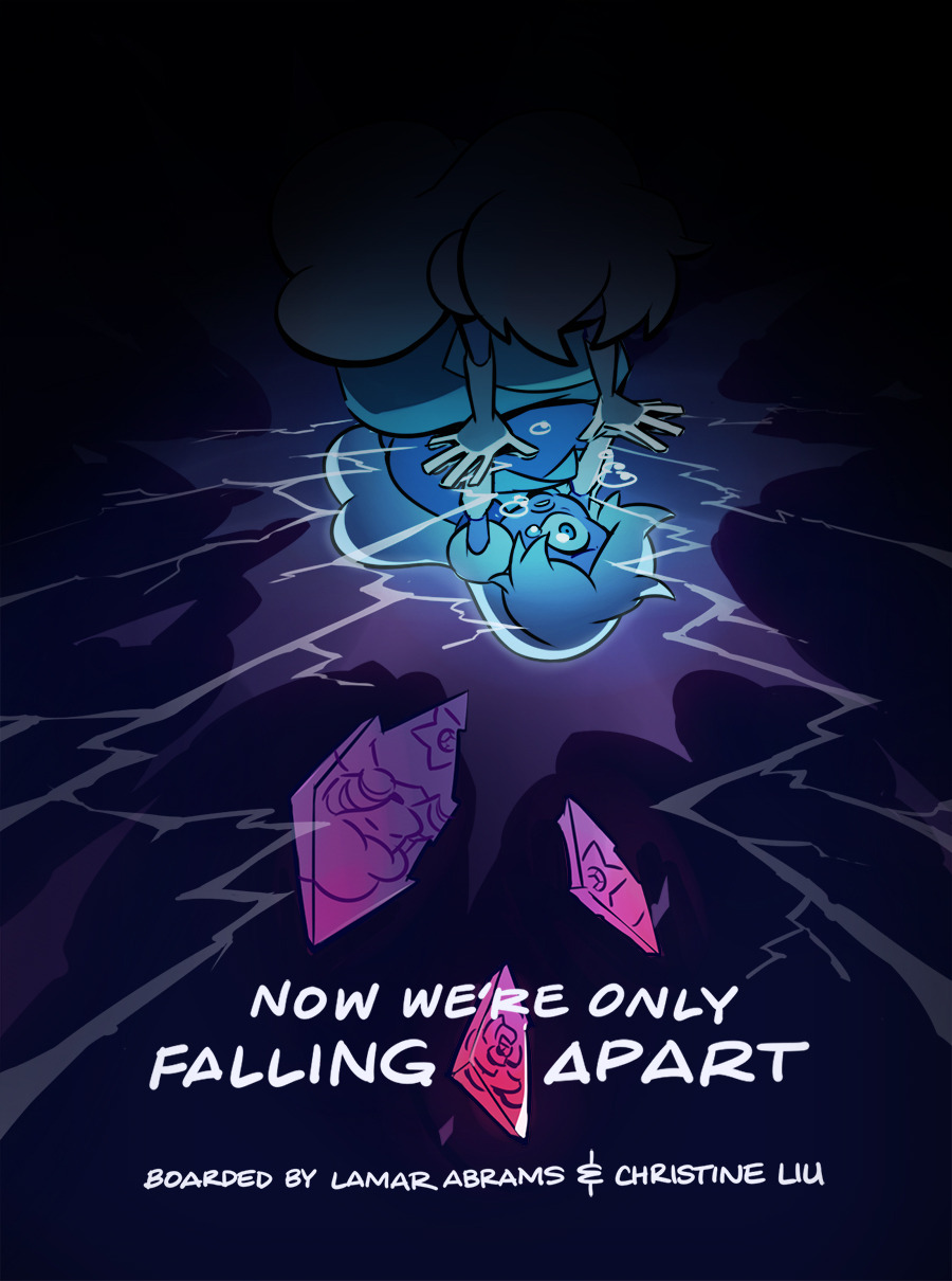 ❄️ Now We’re Only Falling Apart ❄️ Tonight, 7:30 on CN! Boarded by Lamar Abrams & Christine Liu