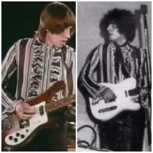 goldensunflakes - Roger Waters and Syd Barrett sharing shirts