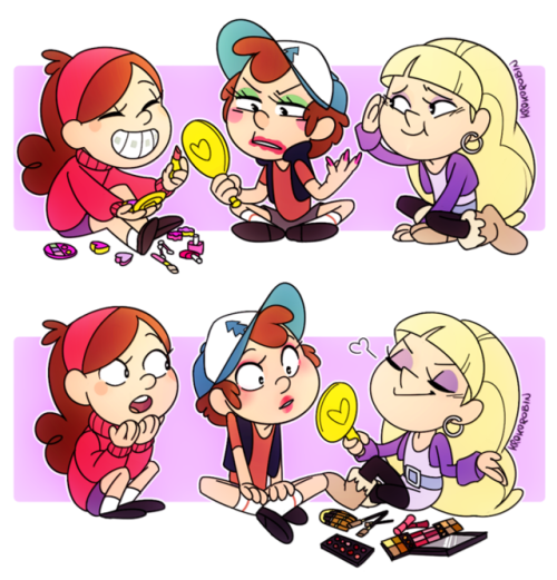 krokorobin - Someone on DA requested Mabel and Pacifica duking...