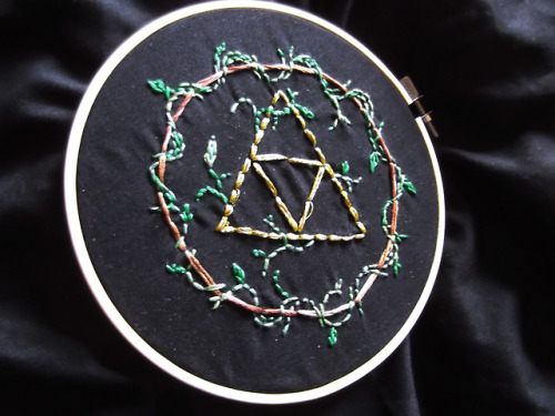 Recently, I’ve been getting into embroidery.This took about 5...