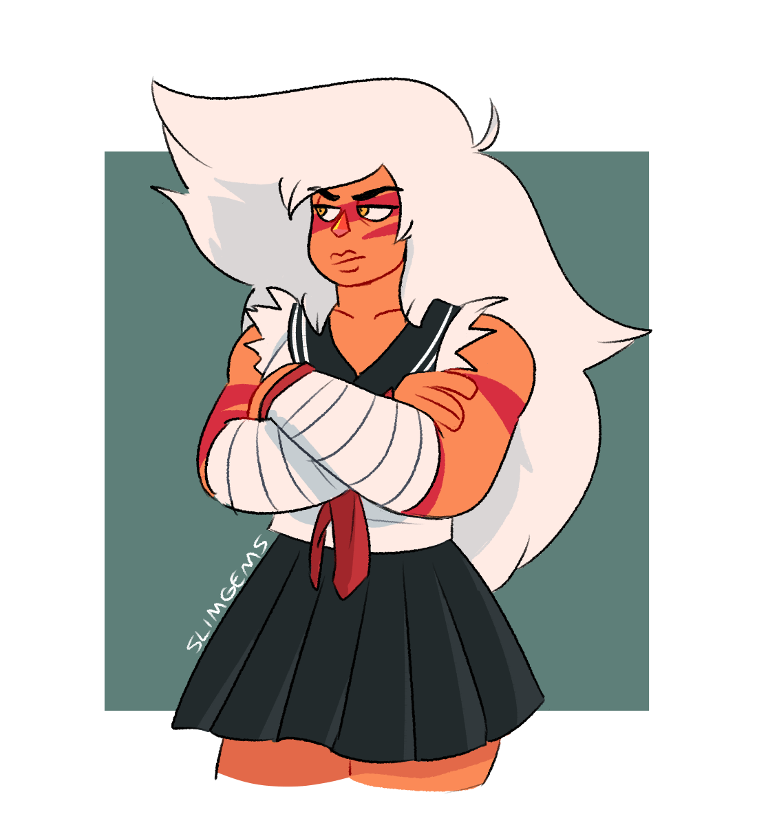 quick jasp as sakura oogami (objectively the best character in the entire danganronpa franchise)