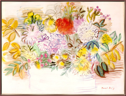 raoul-dufy - Bouquet of flowers, Raoul...