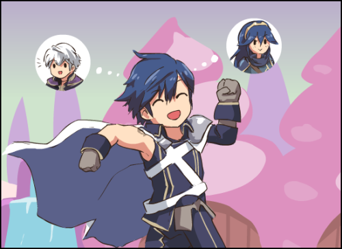 thejohnsu:Chrom Joins the Lucina!Only thing he was never an...
